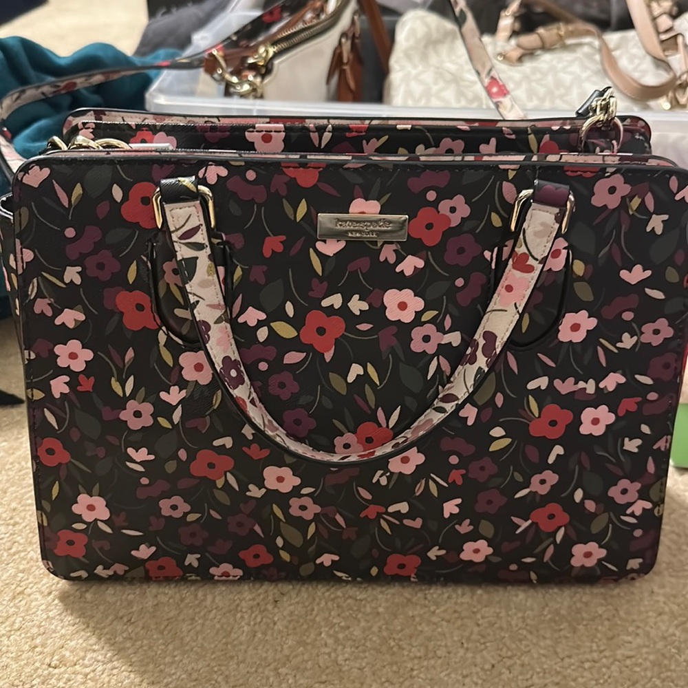 Kate Spade Laura’s Way Boho floral Reese handbag